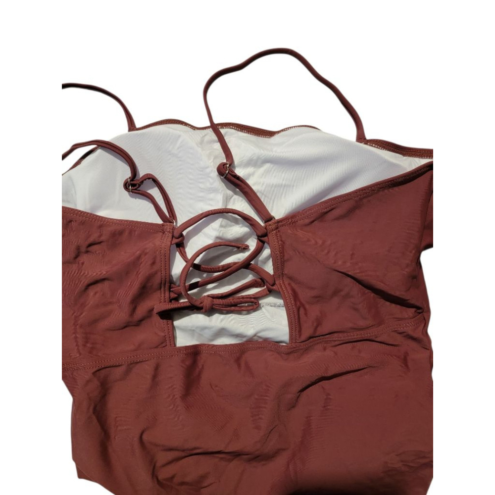 Women's Unbranded One-Piece Swimsuit Size 2XL Brown - Picture 2 of 5